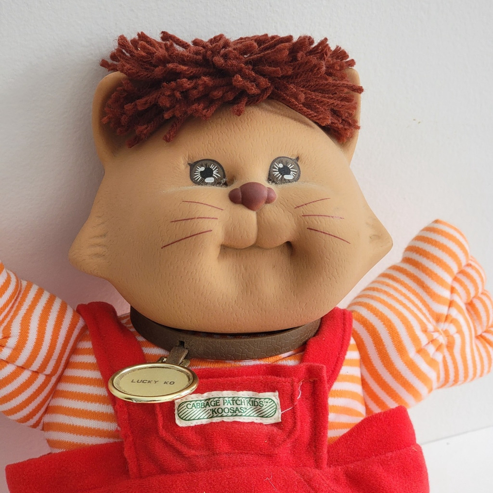 Cabbage Patch Kids Koosa Cat Pet Doll Vintage 80s Coleco Collector - Picture 2 of 11